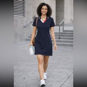 Tommy Hilfiger Logo Johnny-Collar Polo Dress size M.